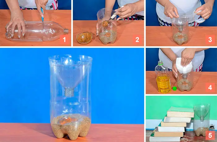 5-steps DIY soda bottle mouse trap