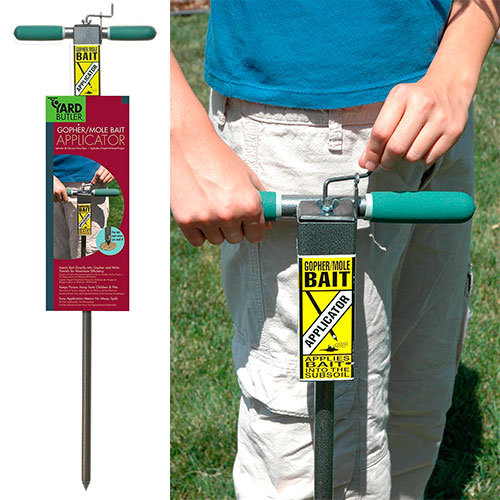 Mole bait applicator