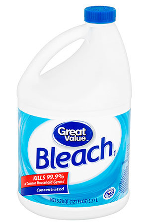 Bleach in bottle