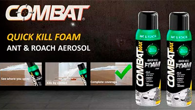 Combat Ant & Roach Foam Spray