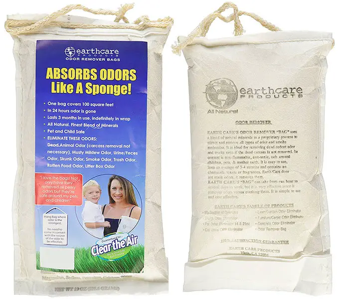 Odor remover bags by Earthcare Products