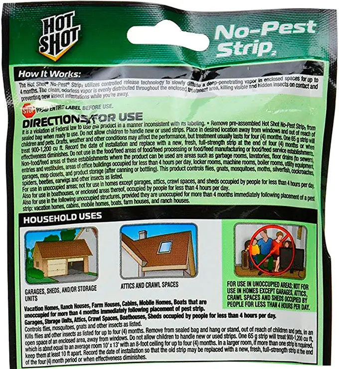 No-Pest Strip by Hot Shot Instruction