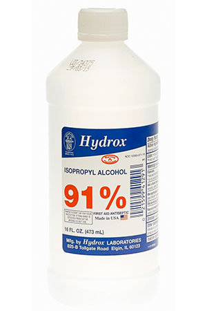 91% isopropyl alcohol by Hydrox