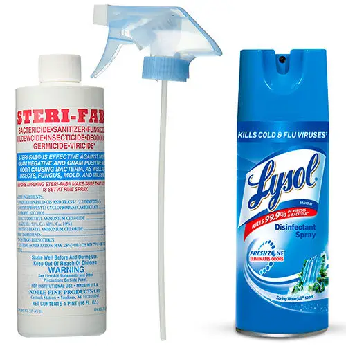 Steri-Fab and Lysol insecticides