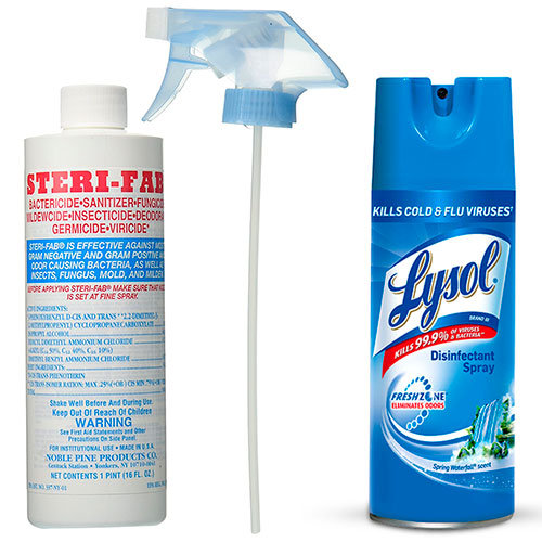 Steri-Fab and Lysol insecticides