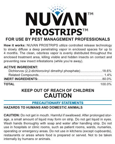 Nuvan Prostrips Instructions