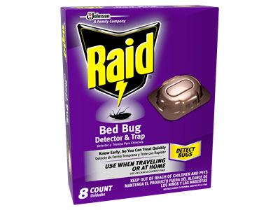 Raid bedbug traps