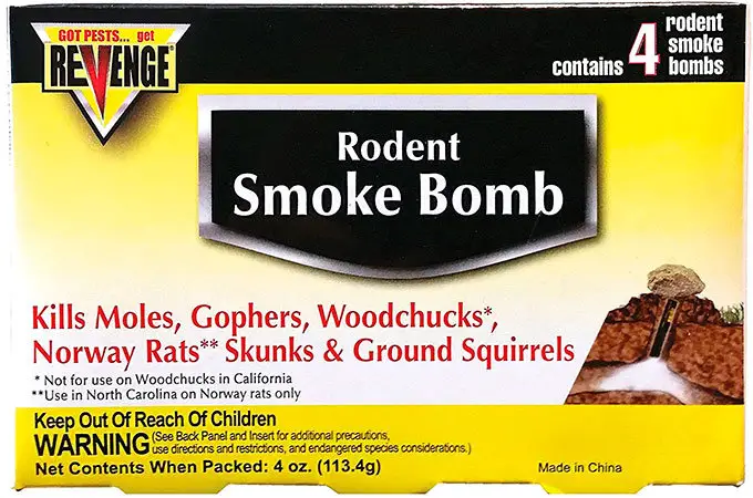 4 rodent smoke bombs