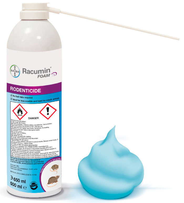 Rodenticide Racumin Foam by Bayer