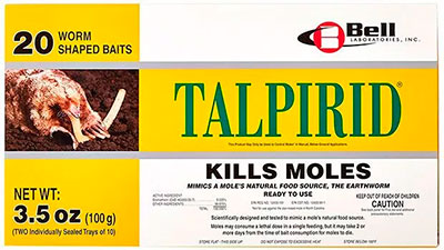 TALPIRID for kills moles with Bromethalin