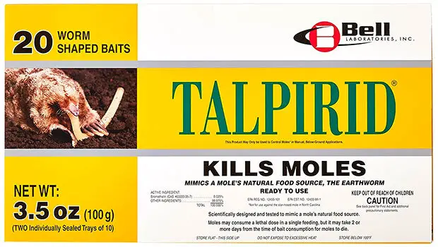 TALPIRID for kills moles with Bromethalin