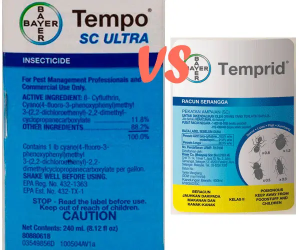 Tempo SC Ultra vs Temprid Instructions
