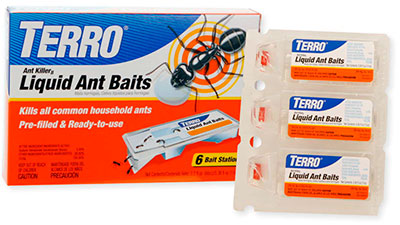 Liquid ant bait stations by Terro