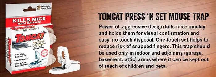 Tomcat Press 'N Set Mouse Trap Instruction