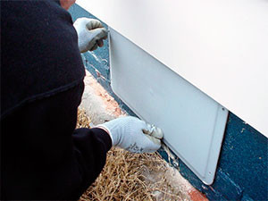 Skunks control methods: seal holes