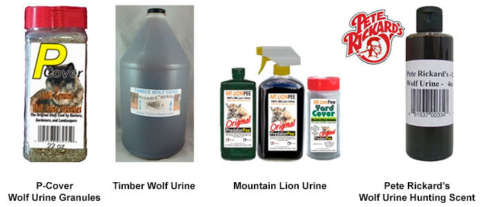 Urine coyotes repellents