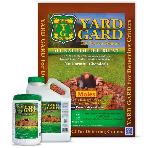 Natural mole deterrent by Yard Guard